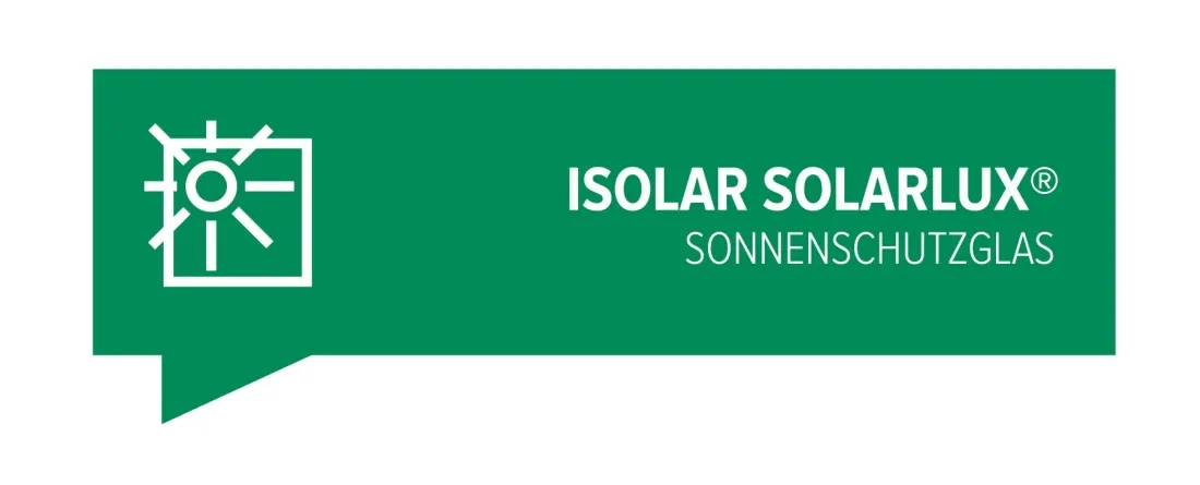 Das Bild zeigt den Text 'ISOLAR SOLAR' auf grünem Hintergrund.