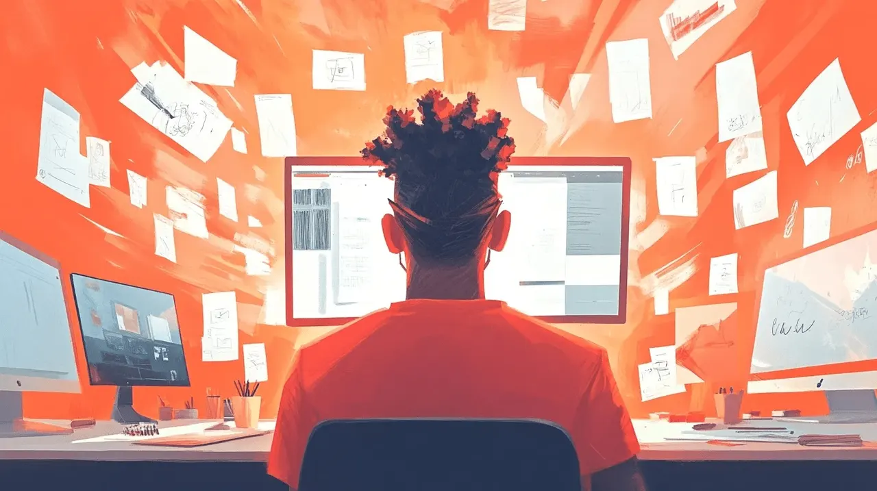 Person sitzt vor einem Computerbildschirm und analysiert YouTube-Daten, um die Performance von Videoanzeigen zu optimieren.