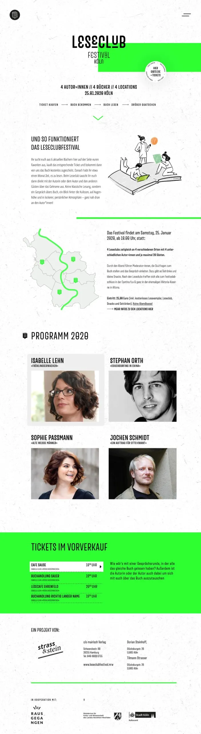 Programm für die Veranstaltung 2020 mit Sprechern auf weißem Hintergrund